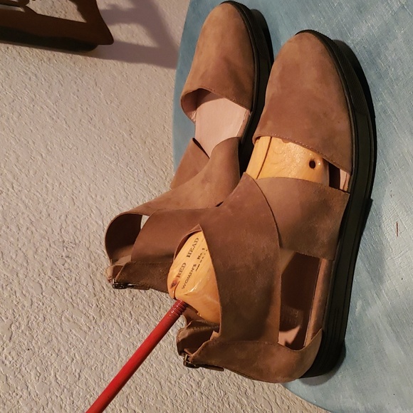 Eileen Fisher Carver Sport Soft Tan Suede Shoes Size 7.5 - Picture 11 of 14